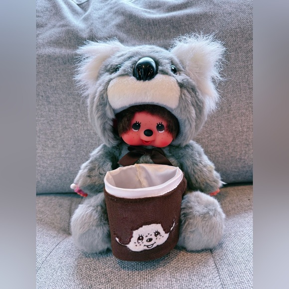 Monchhichi Koala pencil cup plushie - Picture 1 of 8